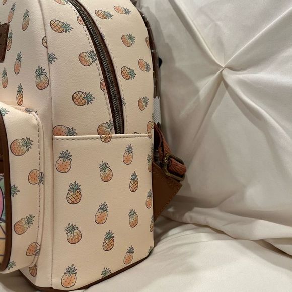 Loungefly Disney Lilo & Stitch Pineapple Mini Backpack NWT 🍍🌴 - Picture 6 of 9